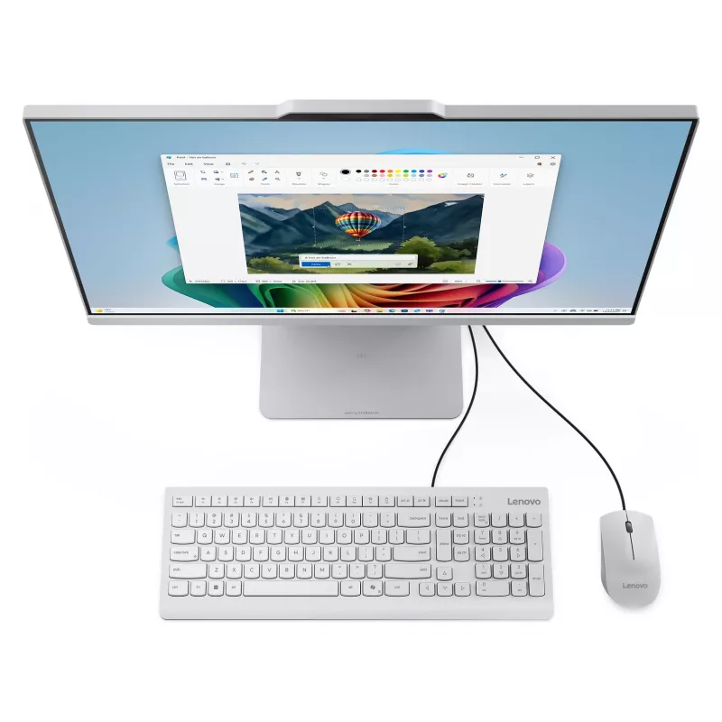 Lenovo IdeaCentre AIO 24AKP10 All-in-One PC, AMD Ryzen 5 7530U, 23,8 Zoll Full HD IPS, 16GB RAM, 1TB SSD, Windows 11 Home, Schwarz