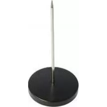 WESTCOTT Papierspieß, Edelstahl, Schwarz, Höhe: 130 mm, Basisdurchmesser: 70 mm, 1 Stück (E-29700 00)
