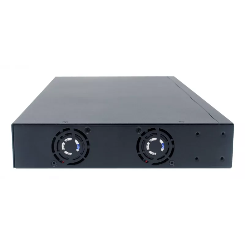 LevelOne 12-Port L3 Managed 10-Gigabit Switch, 8 x 1G/2.5G/5G/10G RJ45, 4 x 1G/2.5G/10G SFP+ Uplinks, 240Gbps Non-Blocking Fabric, 19-Zoll Rackmount