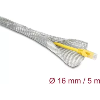 Delock Kabelgeflechtschlauch für EMV-Abschirmung selbstschließend 5 m x 16 mm (20993)