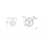 Hikvision DS-2CD1367G2H-LIU 2.8mm 6MP Outdoor Turret IP Kamera mit Smart Hybrid Light
