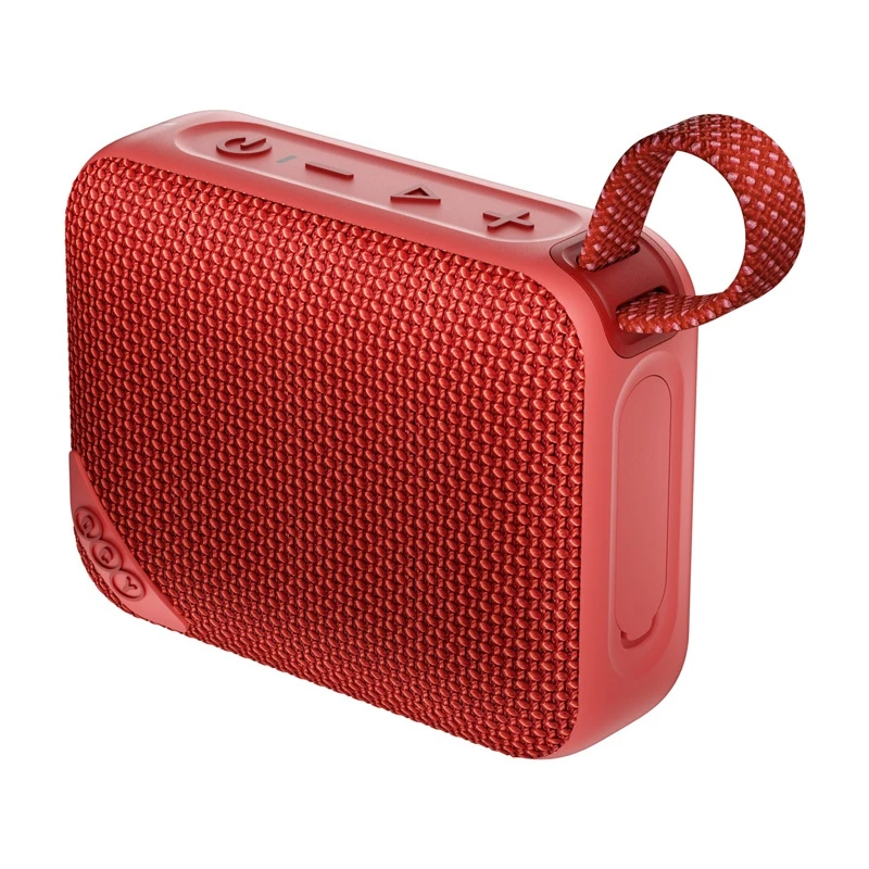 QCY SP2 Tragbarer Bluetooth-Lautsprecher (Rot) - IP67 wasserdicht, RGB-Beleuchtung, TWS-Stereo