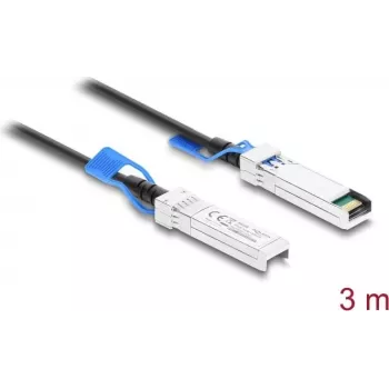 Delock Twinax SFP28 Direct Attach Cable 25 Gbps 3 m Schwarz