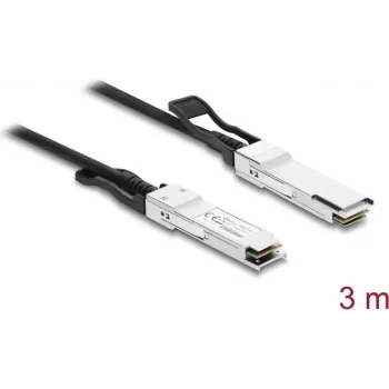 Delock Twinax-Kabel QSFP+ Stecker auf QSFP+ Stecker 40 Gbps 3 m (84243)