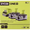 RYOBI RC18120-250 2x 18V 5,0Ah Lithium+ Akku-Set mit Kompaktladegerät