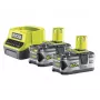 RYOBI RC18120-250 2x 18V 5,0Ah Lithium+ Akku-Set mit Kompaktladegerät