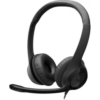 Logitech H390 USB Headset mit Noise-Cancelling Mikrofon, kabelgebunden, Schwarz