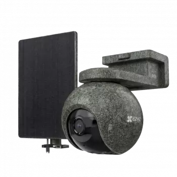 EZVIZ CS-EB8/SP Ranger Akku-betriebene Outdoor-PT-Kamera mit Solarpanel (4G/LTE, WiFi 2,4 GHz, 4K, 8 MP, 4 mm, IP65)