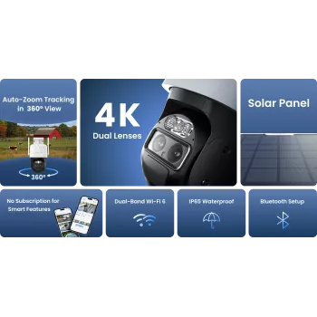 Reolink TrackMix B770 mit Solar Panel 2 Dual-Lens Akku-Kamera