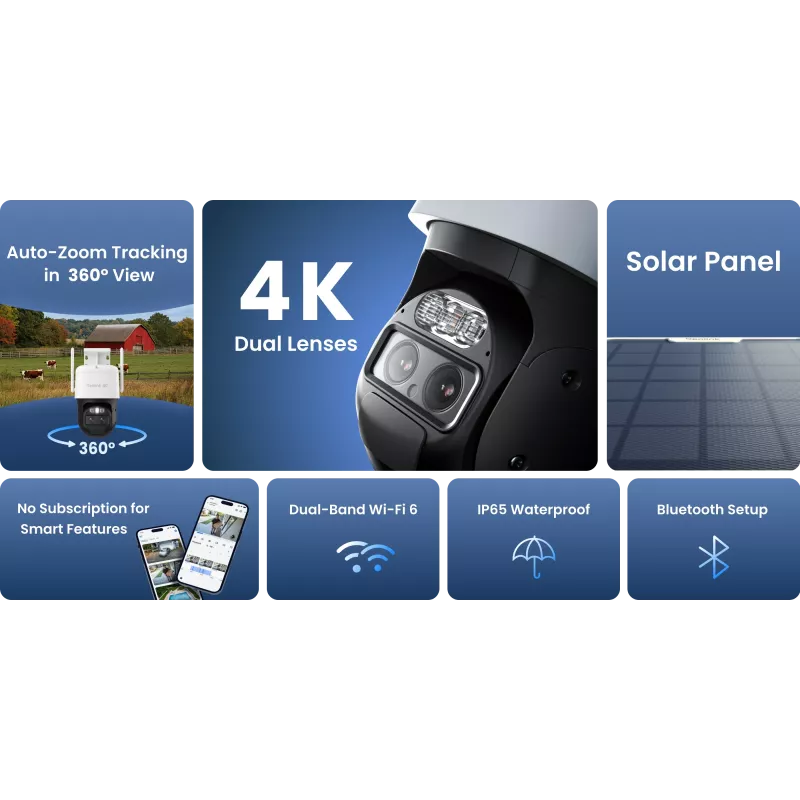 Reolink TrackMix B770 mit Solar Panel 2 Dual-Lens Akku-Kamera