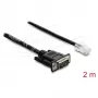 Delock Serial RS-232/422/485 Adapterkabel DB9 Stecker auf RJ45 Stecker 2 m