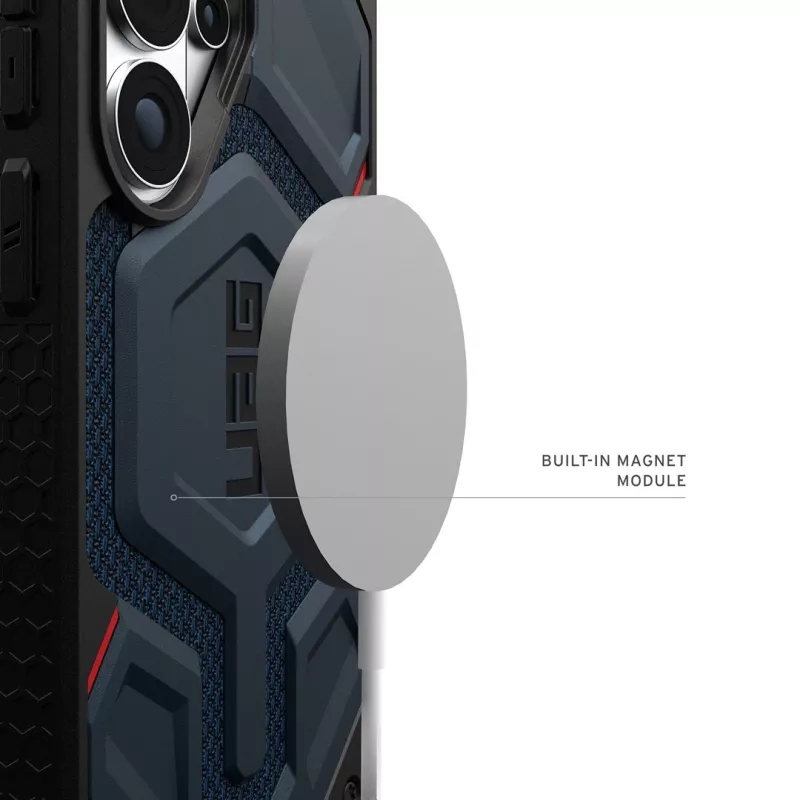 URBAN ARMOR GEAR UAG Monarch Pro Case mit Magnetmodul für Samsung Galaxy S26 Ultra (Kevlar Mallard Blue)
