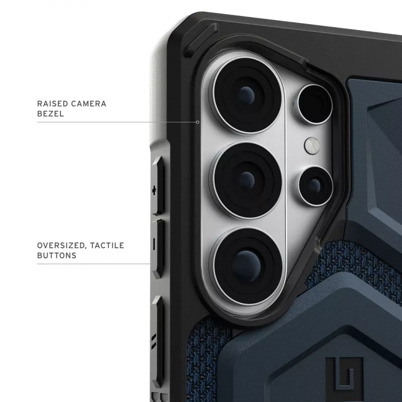 URBAN ARMOR GEAR UAG Monarch Pro Case mit Magnetmodul für Samsung Galaxy S26 Ultra (Kevlar Mallard Blue)