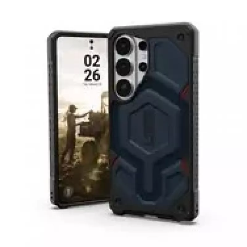 URBAN ARMOR GEAR UAG Monarch Pro Case mit Magnetmodul für Samsung Galaxy S26 Ultra (Kevlar Mallard Blue)