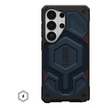 URBAN ARMOR GEAR UAG Monarch Pro Case mit Magnetmodul für Samsung Galaxy S26 Ultra (Kevlar Mallard Blue)