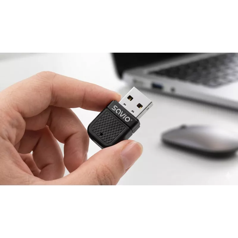 SAVIO BT-070 USB 2.0 Bluetooth 4.0 Adapter Schwarz