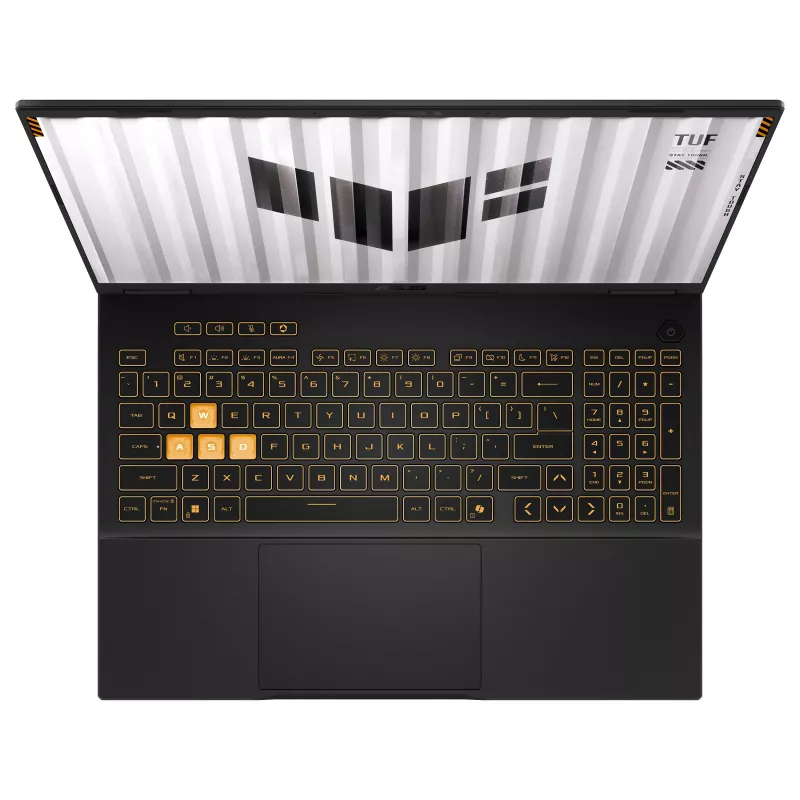 ASUS TUF Gaming F16 FX608JMI-TU290W 16 inch WUXGA 165Hz Gaming Laptop, Intel Core i7-14650HX, 16GB DDR5, 1TB SSD, NVIDIA GeForce RTX 5060, Windows 11 Home, Deutsche QWERTZ-Tastatur, Mecha Gray