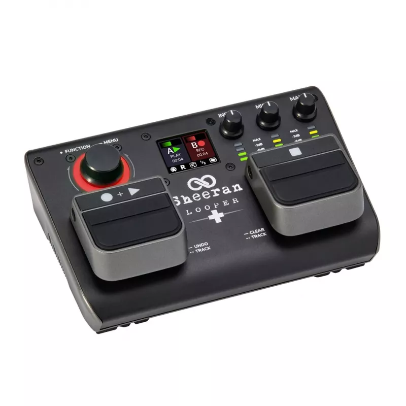 Sheeran Looper+ by HeadRush - Looper und Vocal-Prozessor mit 2 Stereo-Loop-Spuren, 4 Stunden Aufnahme, 128 Speicherplätzen, Vocal-Effekten, 32-Bit-Float-Audio
