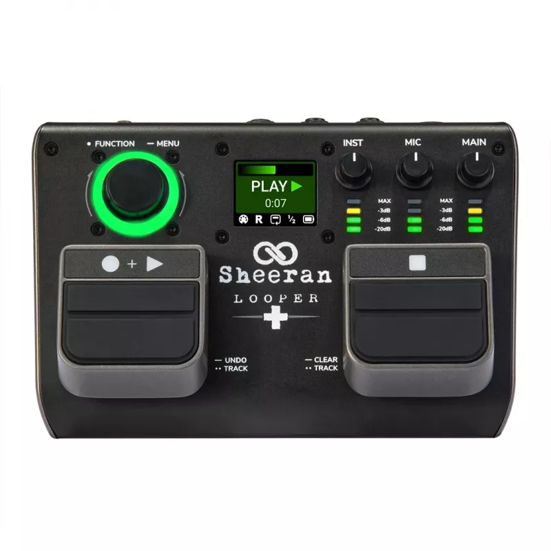 Sheeran Looper+ by HeadRush - Looper und Vocal-Prozessor mit 2 Stereo-Loop-Spuren, 4 Stunden Aufnahme, 128 Speicherplätzen, Vocal-Effekten, 32-Bit-Float-Audio
