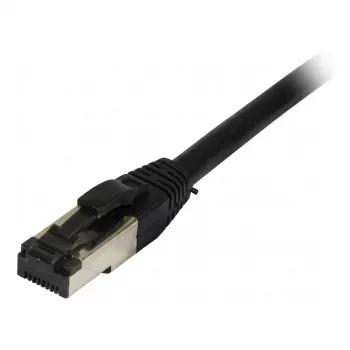 Synergy21 Patchkabel RJ45, CAT8.1 2000MHz, 1,5m, Schwarz, S/FTP, TPE/LSZH (SuperFlex), AWG26