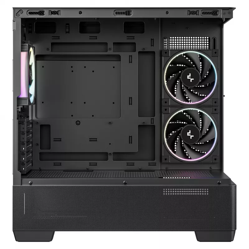 DeepCool CG380U Mid-Tower Gehäuse, gehärtetes Glas, 3x 120mm ARGB Lüfter, Schwarz
