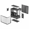 DeepCool CG380U Mid-Tower Gehäuse, gehärtetes Glas, 3x 120mm ARGB Lüfter, Schwarz