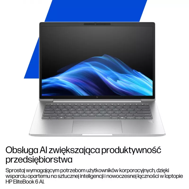 HP EliteBook 6 G1i 16 Zoll Ultra 7 265U 24GB DDR5 512GB SSD Windows 11 Pro Pike Silver Aluminium 3 Jahre Vor-Ort-Service