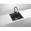 Granite Sink with Mixer Tap 1-Bowl Deante Graphite Matt Zorba