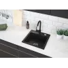 Granite Sink with Mixer Tap 1-Bowl Deante Graphite Matt Zorba