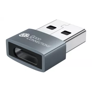 Good Connections USB 2.0 Adapter USB-A Stecker auf USB-C Buchse 10er-Pack