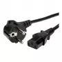 Synergy 21 Netzkabel 230V CEE 7/7 Schuko-Stecker auf IEC-C13-Kupplung 1m Schwarz
