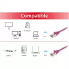 Equip Cat.6 S/FTP Patchkabel RJ-45 (M) auf RJ-45 (M) 0,5m Violett LSZH
