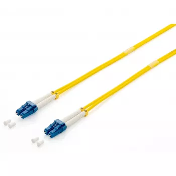 Equip Pro Glasfaser-Patchkabel LC/UPC auf LC/UPC Singlemode Duplex OS2 2,0m Gelb