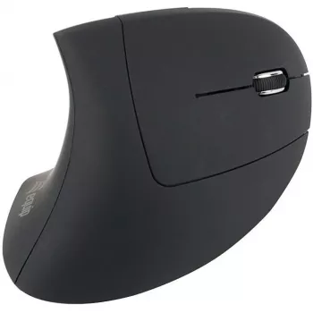 Equip 245110 Vertikale ergonomische Funkmaus - Rechtshänder - 2,4 GHz - USB-Empfänger - Schwarz