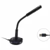 Equip Desktop-Mikrofon mit verstellbarem Winkel, USB-Anschluss, Schwarz