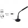 Equip Desktop-Mikrofon mit verstellbarem Winkel, USB-Anschluss, Schwarz