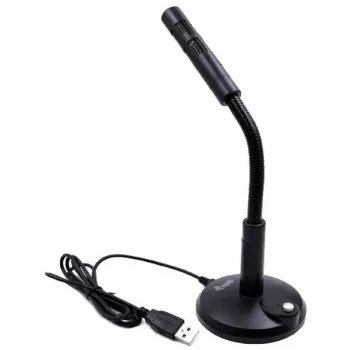 Equip Desktop-Mikrofon mit verstellbarem Winkel, USB-Anschluss, Schwarz