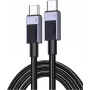 UGREEN L513 USB-C auf USB-C Kabel 240W PD3.1 480Mbps Nylon geflochten Aluminiumgehäuse Kabelbinder 3m Grau (45065)