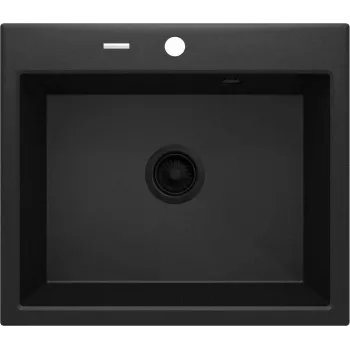 DEANTE 1-Bowl Granite Sink Graphite Metallic Andante