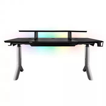 Thermaltake ARGENT P900 Smart Gaming Desk - L-Form - Elektrische Höhenverstellung - Schwarz