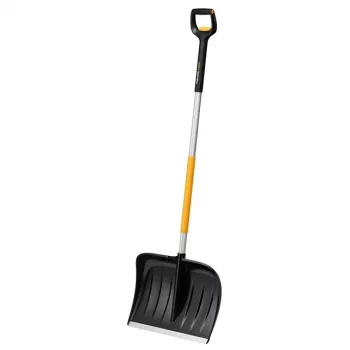 Fiskars 1057189 Schneeschaufel Metall Schwarz, Orange