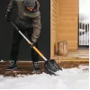 Fiskars 1057189 Schneeschaufel Metall Schwarz, Orange