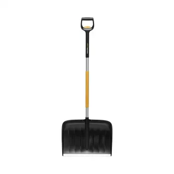 Fiskars 1057189 Schneeschaufel Metall Schwarz, Orange