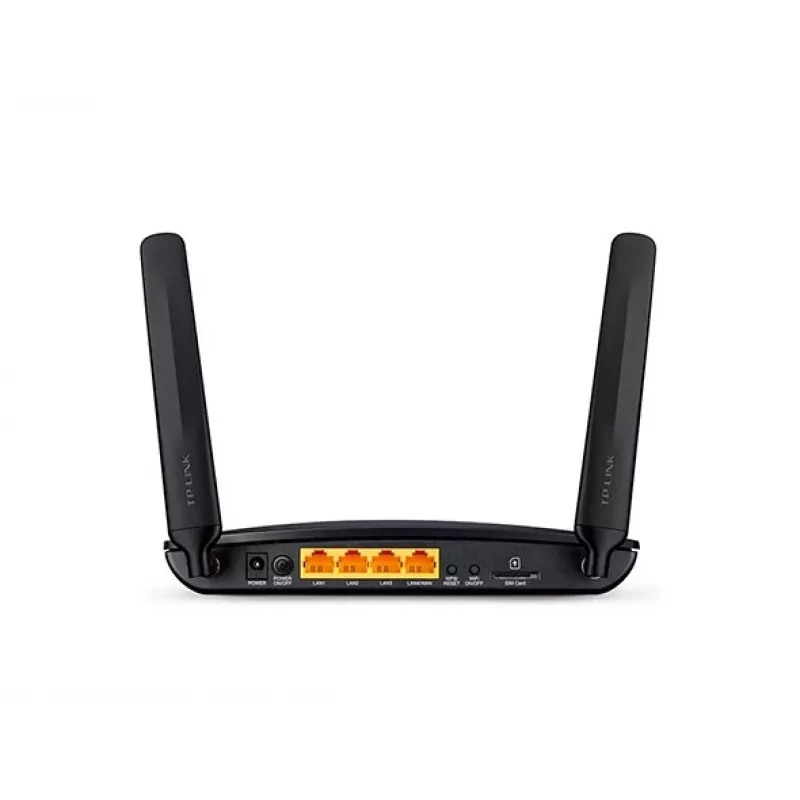TP-Link TL-MR6400 300 Mbps Wireless N 4G LTE Router, Single-Band 2,4 GHz, Fast Ethernet, Schwarz