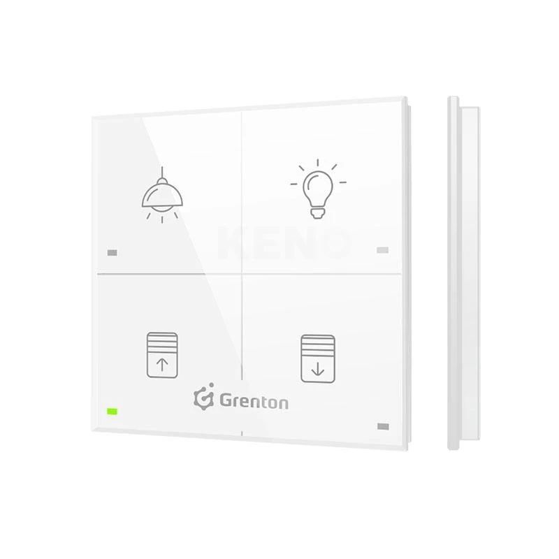 Grenton Touch Panel 4B TF-BUS White Glass