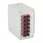 EFB-ELEKTRONIK DIN Rail OM4 Spleißbox, 12x SC Pigtail, 6x SC-Duplex Kuppler, Lichtgrau (BHS70203.12OM4)