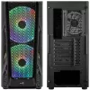 Aerocool AirHawk Duo Midi-Tower, Tempered Glass - Black
