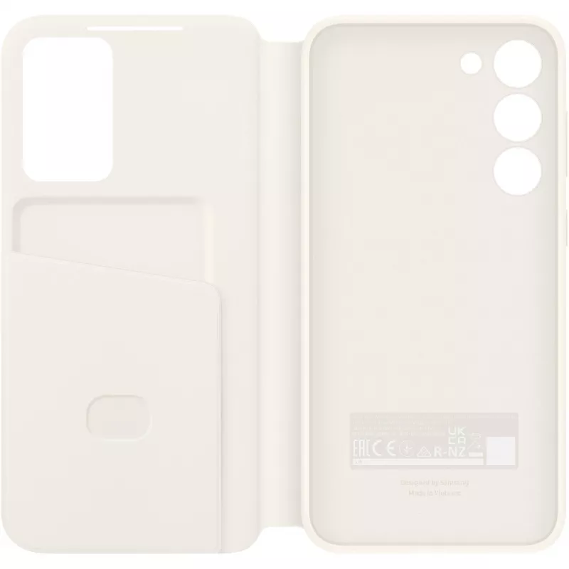 Samsung Smart View Wallet Case für Galaxy S23+, Creme (EF-ZS916CUEGWW)