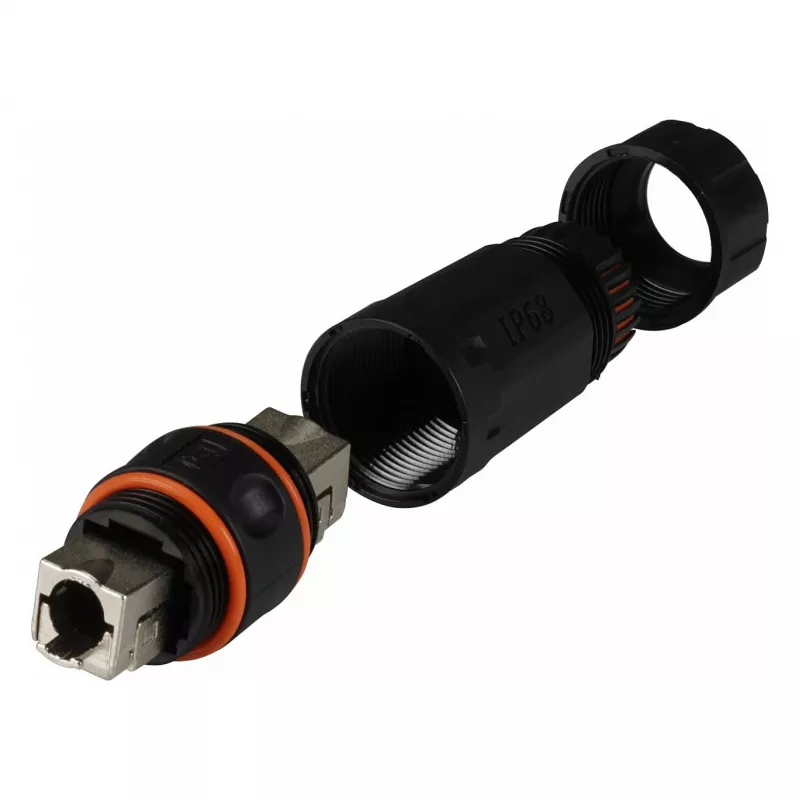 EFB Elektronik IP68 Cable Connector Cat.6A 10Gbit/s for AWG22/1-26/1 - IEC