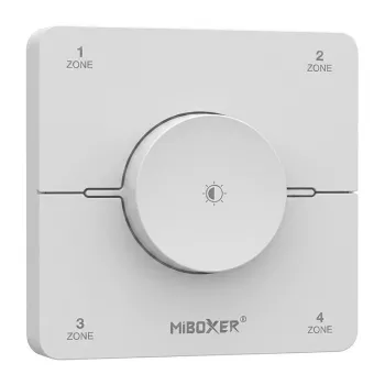 Miboxer Synergy 21 LED-Fernbedienung 2,4 GHz Dual White CCT 4 Zonen Drehregler-Panel Weiß (KOS-W)